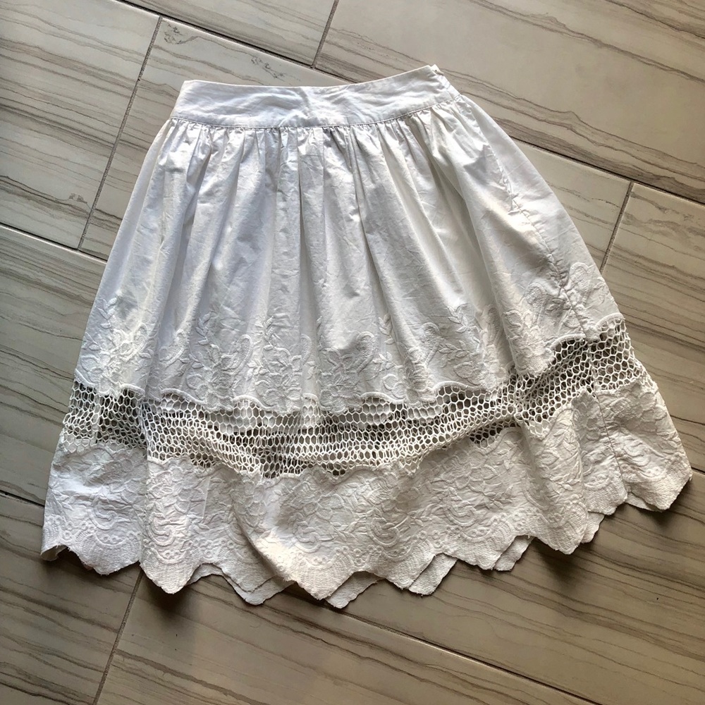 ASOS Broderie Midi Skirt